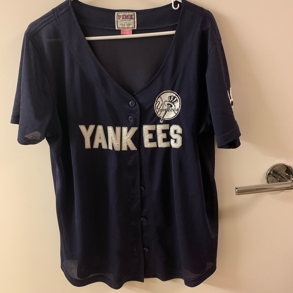 New York Yankees navy blue mesh jersey